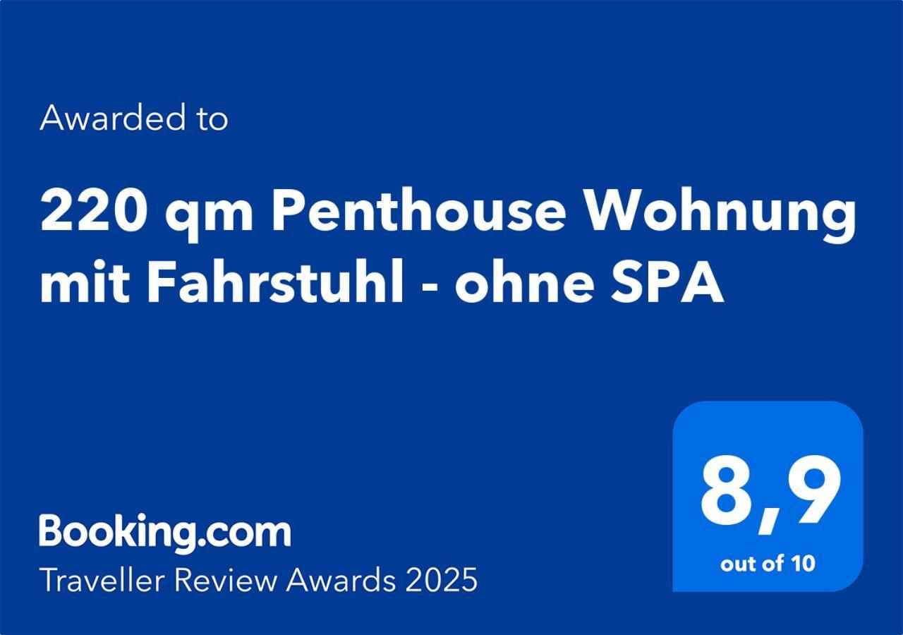 220 Qm Penthouse Wohnung Mit Fahrstuhl - Ohne Spa MHG Exteriér fotografie